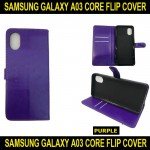 Leather Wallet Flip Book Case with Strap For Samsung Galaxy A03 Core SM-A032F Slim Fit and Sophisticated in Look